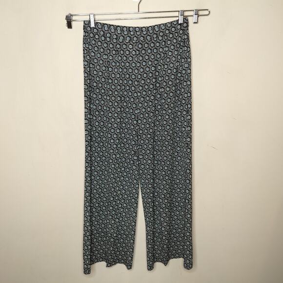 J. Jill Wearever Collection Pleated Wide Leg Pants Floral - Picture 1 of 9